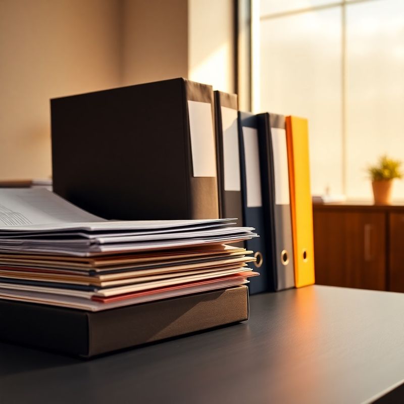 Dosare de conformitate organizate pe un birou